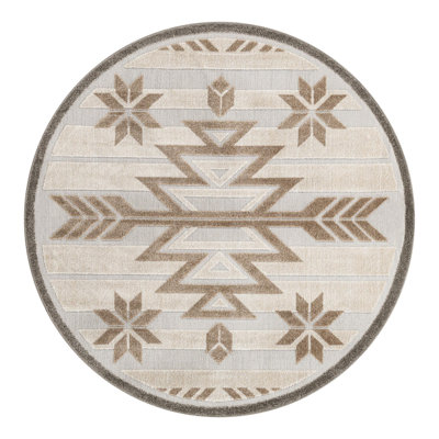 El Reno Beige Indoor/Outdoor Area Rug