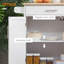 Îlot de cuisine avec chariot, tiroir, armoire de rangement et porte-serviettes-402589024