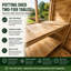 Total Sheds 10ft x 6ft Pent Potting Shed - Built-in Two-Tier Bench - Pressure Treated Timber - UK Manufactured