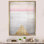 «Pink Gray Visions», impression géométrique sur toile
