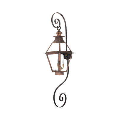 Vilonia 45'' Plug-In Outdoor Lantern with Electric Candle