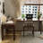 Tan Rectangular Solid Wood desk-108977073-108977075