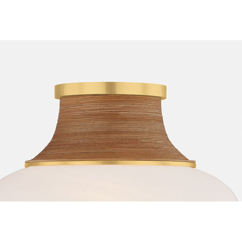 PEARL RIVER Flush Mount, 10.25'' H x 15'' W x 15'' D, 15 W, 159 V