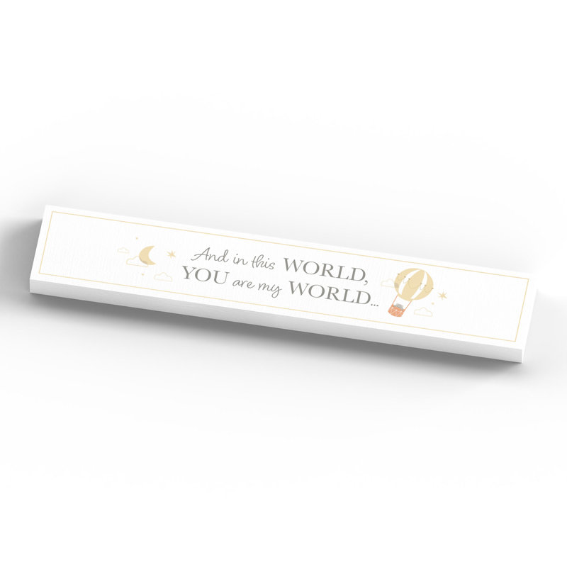 Arjun Text & Numbers Letter Block, White/Yellow