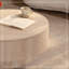 Table basse ronde avec rangement en panneau de fibres à densité moyenne beige Travertine, table de cocktail dissimulée amovible à tambour, table d'appoint à piédestal Wabi-Sabi pour salon, facile à assembler