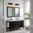 Cleofas 3-Light Bathroom Vanity Light Fixture with Clear Glass Shade-827349467-820583109