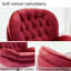 Chaise longue pivotante rembourrée en velours avec repose-pieds Zenon-29094475