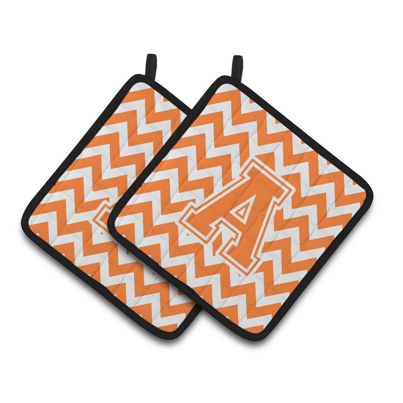 Poignée à chevrons, Orange/Blanc, A