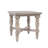 Lockerbie 24 Inch Rustic Farmhouse Solid Pine Square End Table