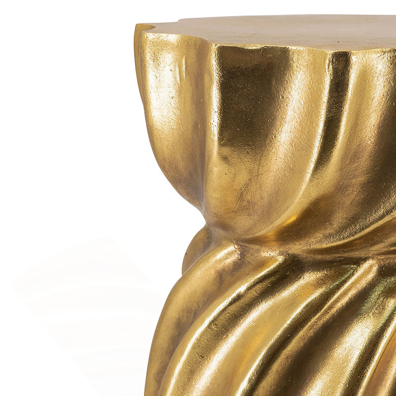 Table d'appoint avec design sculptural tourbillon, table d'appoint contemporaine pour le salon