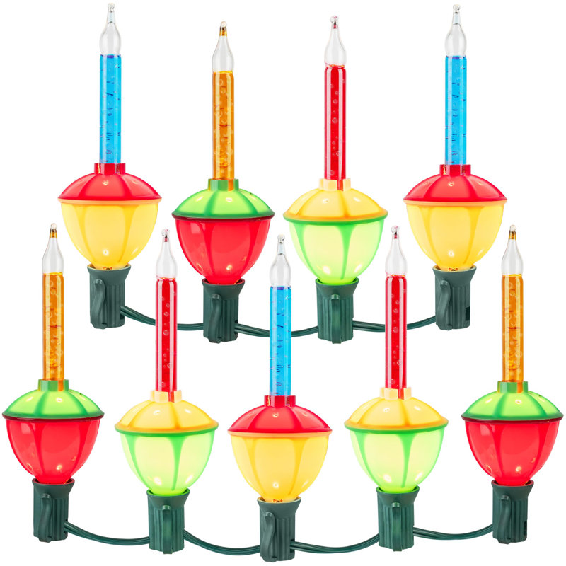 Guirlande de Noël, 9 lumières à bulles