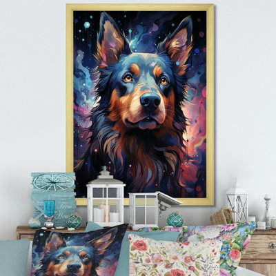 Cosmic Dog Constellations I - Art mural chien