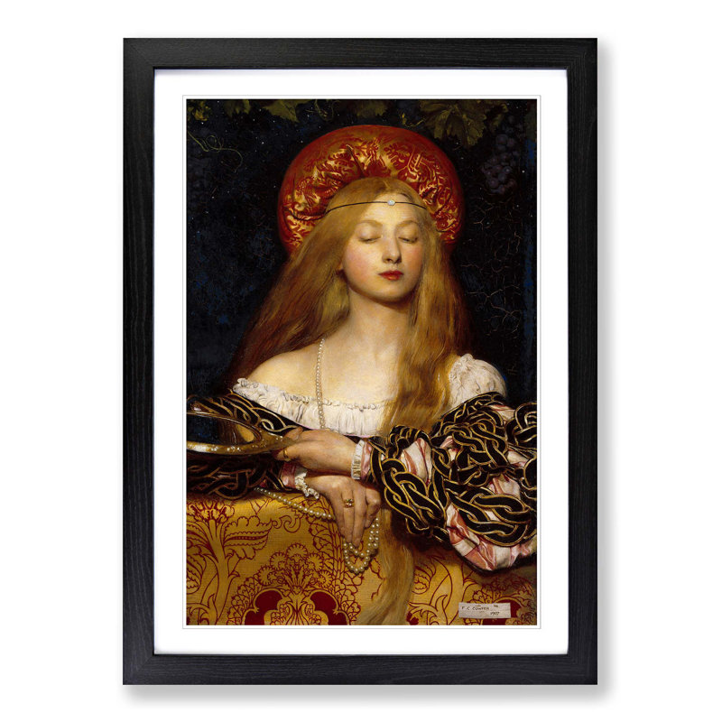 Vanity by Frank Cadogan Cowper - Framed Print, Black