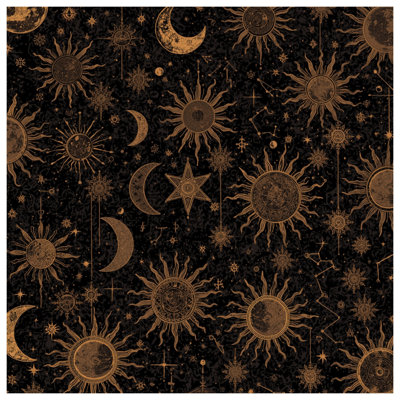 Celestial Sun Moon Pattern Wall Tapestry - Astrology Wall Decor