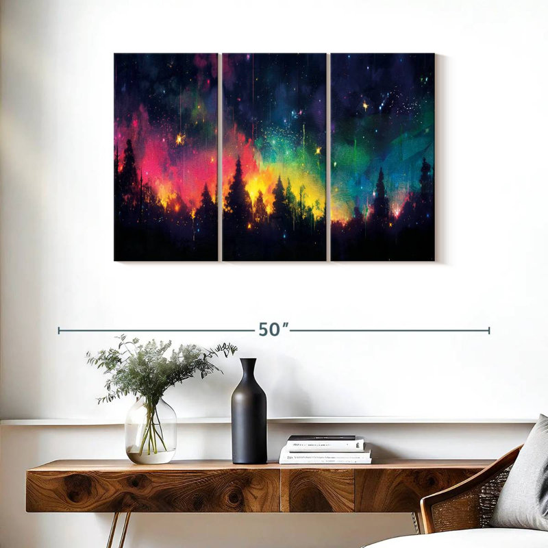 Kelan Rainbow Night Sky, 24" H x 38" W