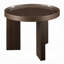 Table de bout Lexy, plateau rond de 24 po, vert noirâtre ultrabrillant