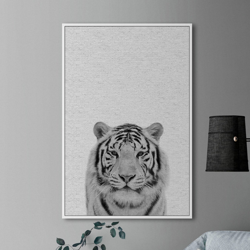 Tamed Tiger II - Floater Frame Print on Canvas, 91 cm H x 61 cm W x 4 cm D