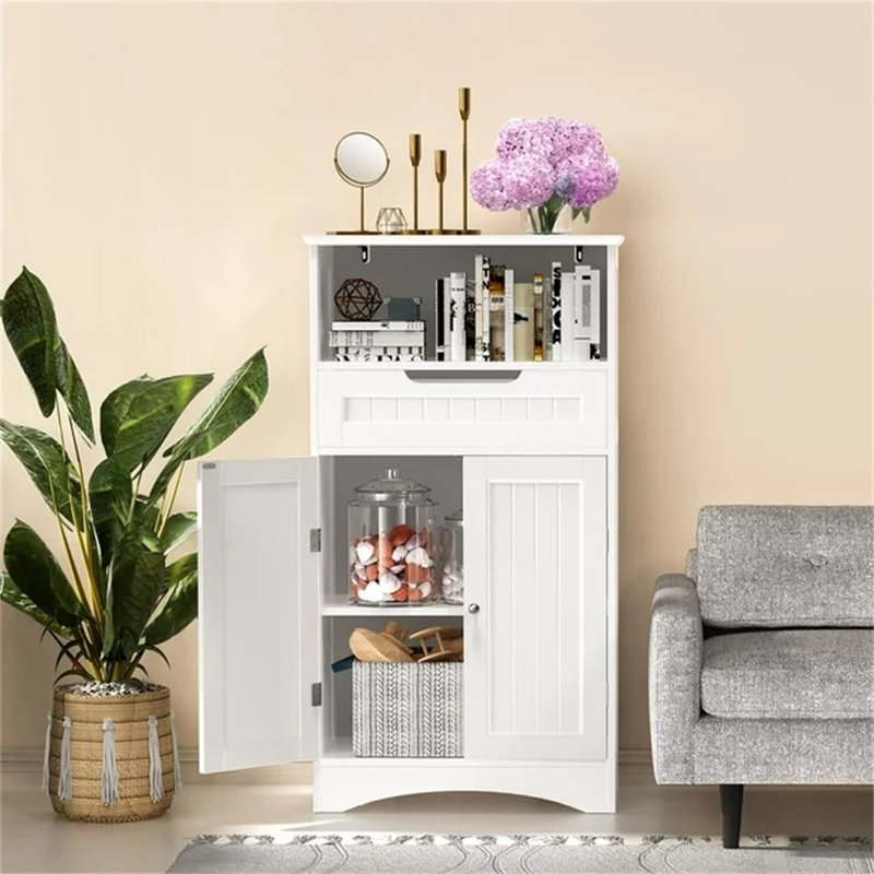 Rangement de salle de bain Bideau, Blanc