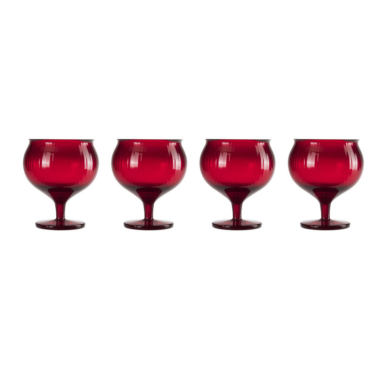 Omnia Handmade Crystal Snifter, Red