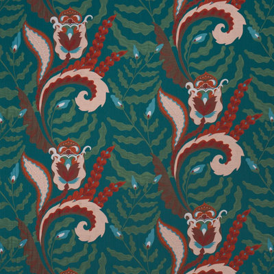 Schumacher X Laura Gonzalez Jaipur Fantaisie Fabric