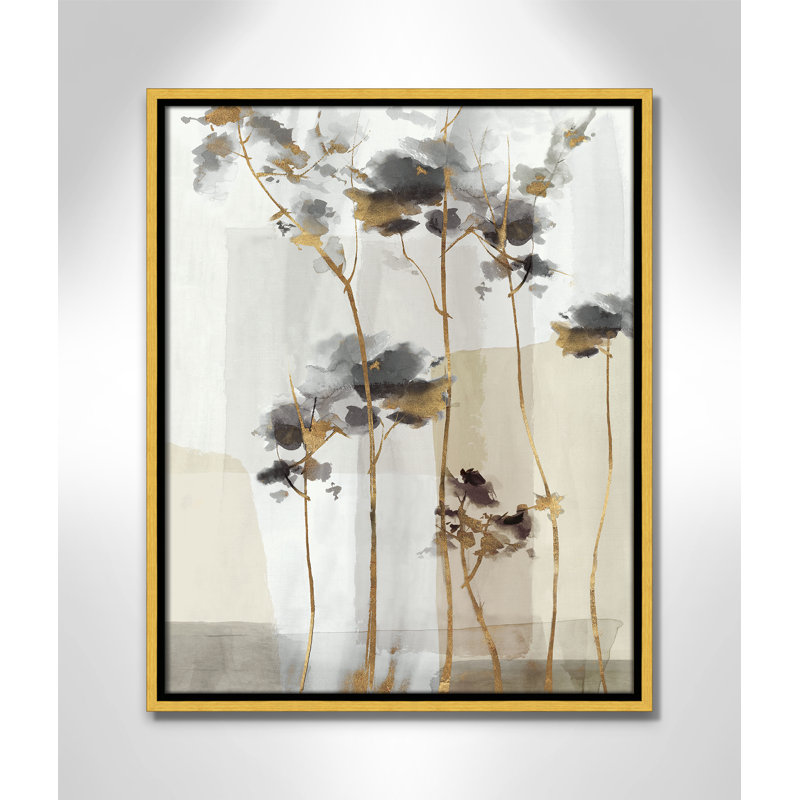 Impression Golden Zen II par Eva Watts, Toile avec cadre, Flotteur doré, 17.5'' W x 21.5'' H