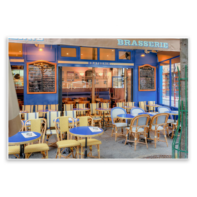 «Parisian Brasserie Terrace», plaque murale par Alan Blaustein, H 10 po x l 15 po