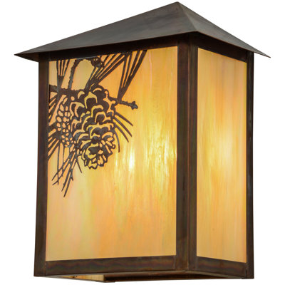 Rustic Lodge Copper Wall Light