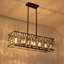 Lustre linéaire en cristal pour îlot de cuisine à 5 lumières Bolton