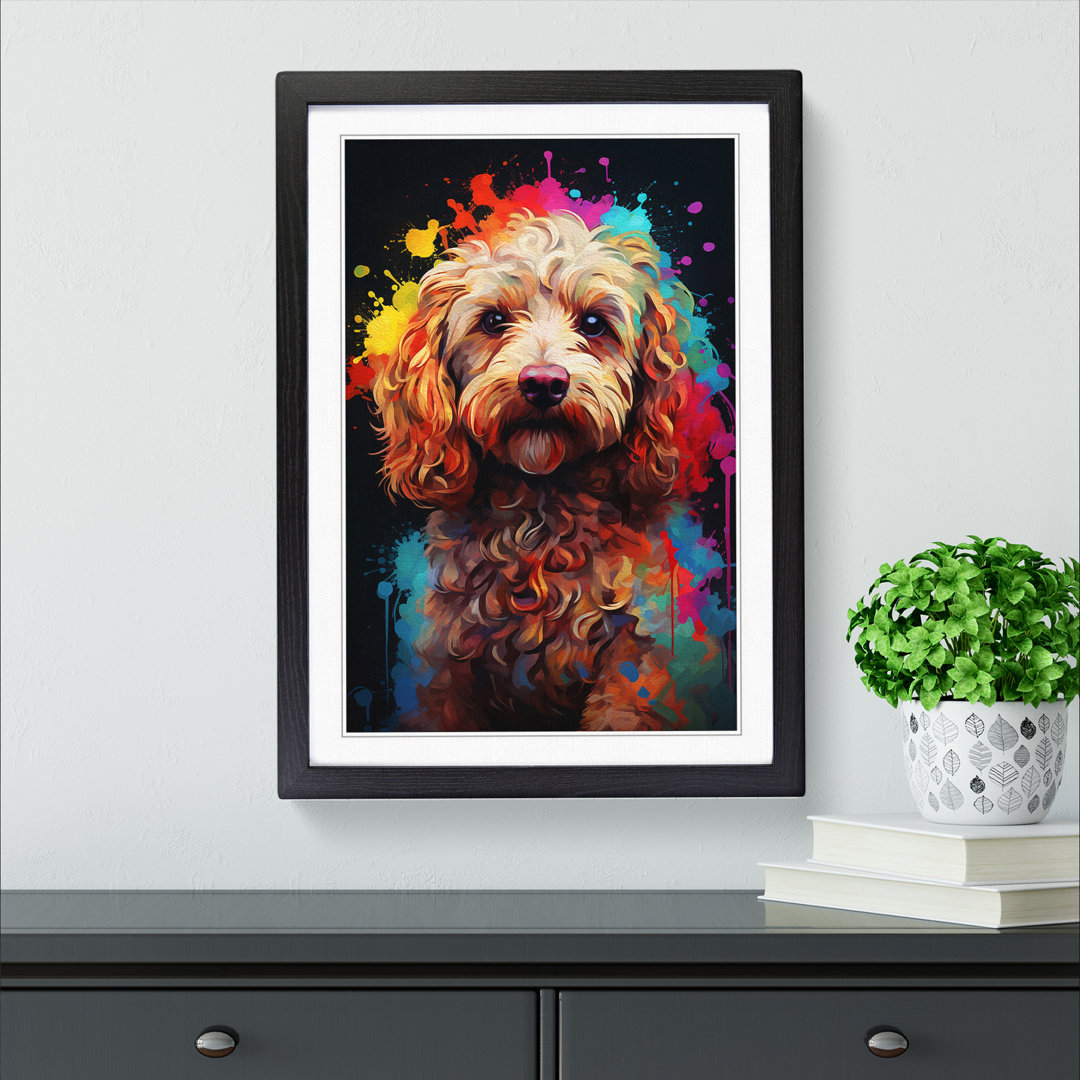 Cockapoo Digital Framed Print