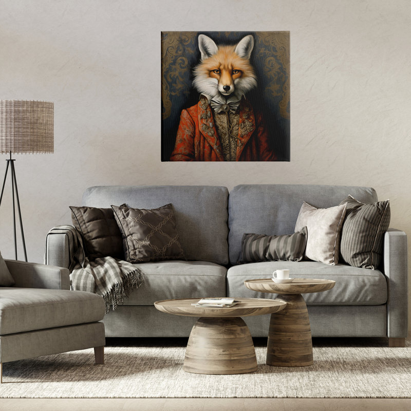 Mystic Metamorphosis Fox Canvas, conception par Lazar Studio, 24 po x 24 po