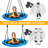 40inch Metal/Fabric Web/Saucer Swing with Chains and Hooks-54530389