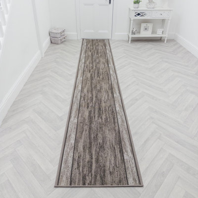 Runner Abstract Looped / Hooked Area Rug