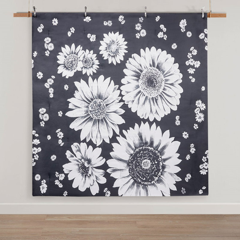 Floral Reversible Comforter Set, Twin Comforter