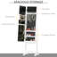 Armoire pour bijoux avec miroir autoportante Paulus