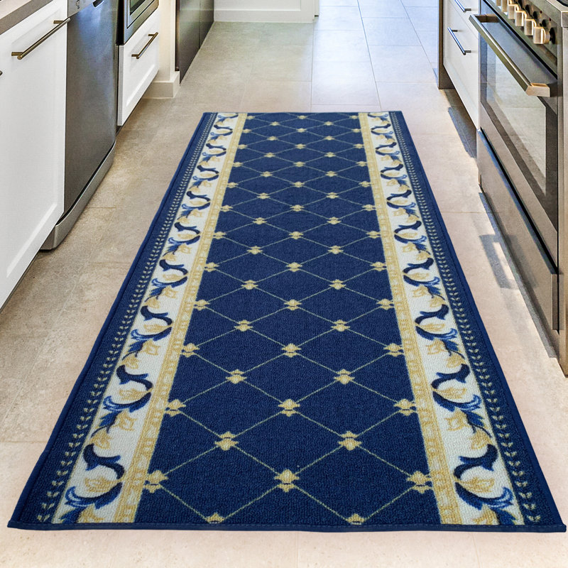 Ordingen Performance Geometric Indoor Rug, Runner 2'2" x 17'