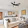 52 Inch 5 Blades DC Motor Ceiling Fan with Pull Chains and Light Kit
