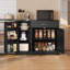 Small Kitchen Sideboard Buffet With Drawer & Shelf, Coffee Bar Cabinet – Black