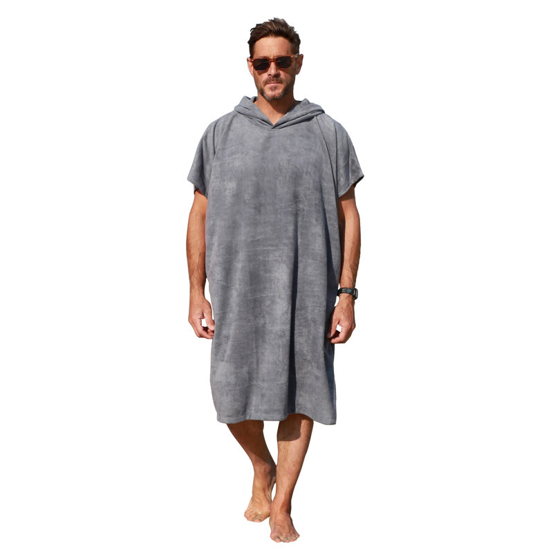 Catalonia Wearable Beach Towels for Adults, Quick Dry Bath Towels, Catalonia BR, Gray