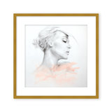 Classic Elegance Surrender IV by  - Floater Frame Print on Canvas