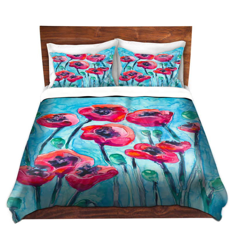 Ensemble de housse de couette de ciel dépilée, 1 housse de couette grand + 2 taies standards
