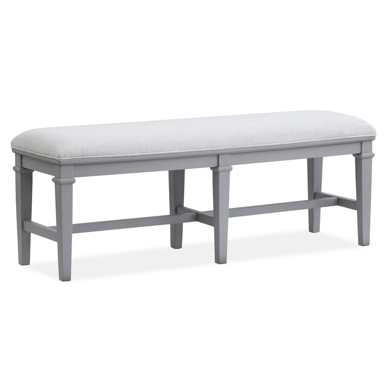 Banc rembourré gris, Gris