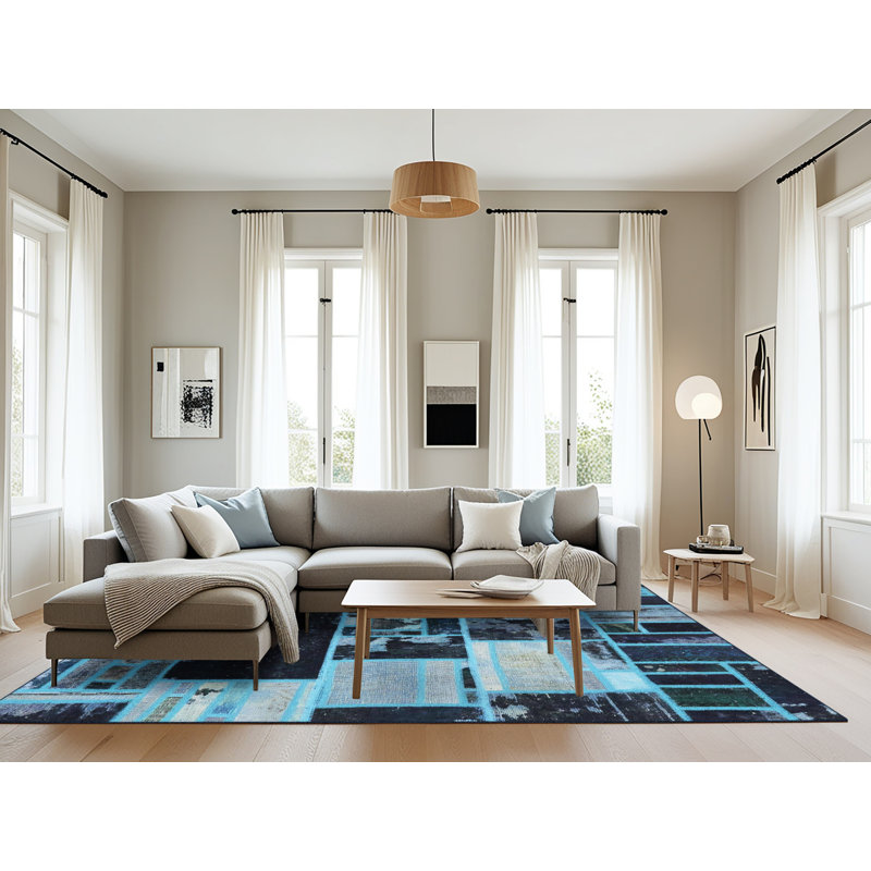Abstract Indoor Rug, Rectangle 8' x 12'