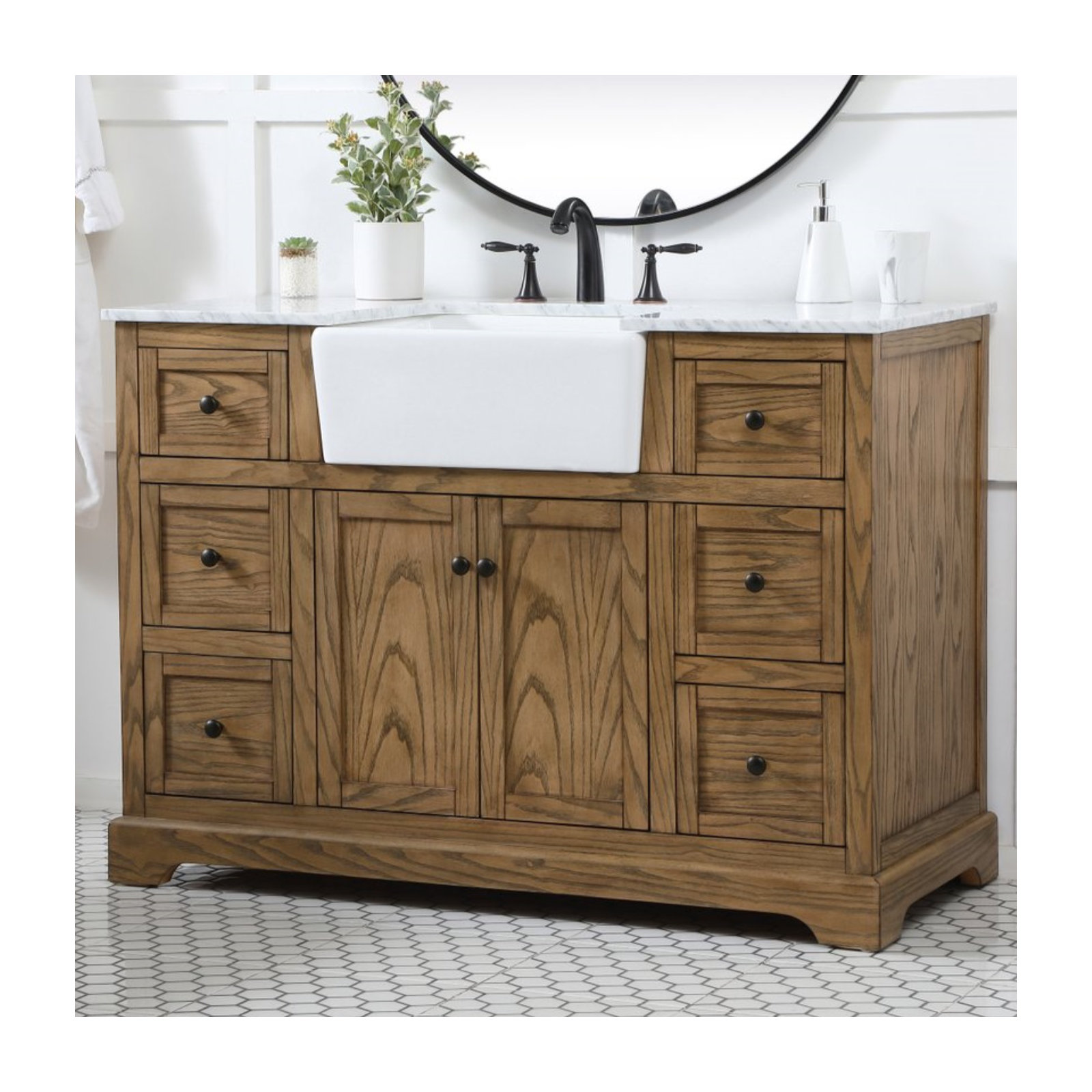 Pardue 48'' Single Bathroom Vanity, Driftwood