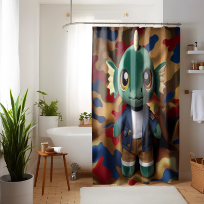 Marquart Abstract Shower Curtain with Liner Included