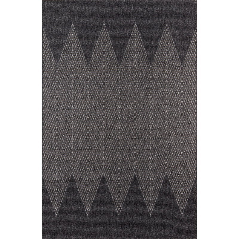 Antigua Chevron Indoor / Outdoor Rug, Rectangle 3'11" x 5'7"