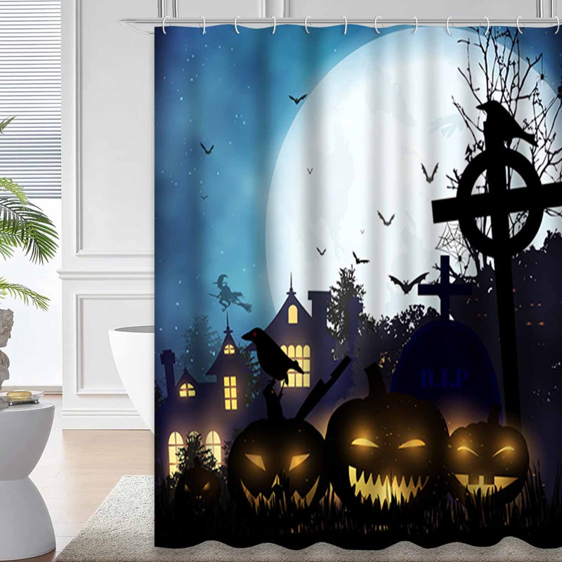 Rideau de douche Halloween Halloween, L 72 po x l 72 po