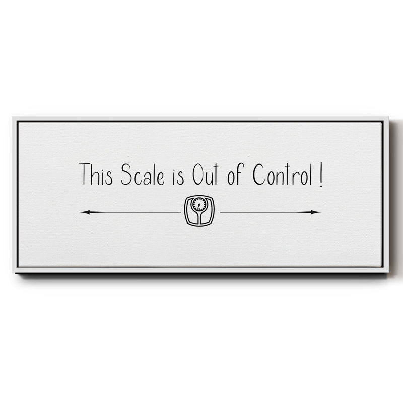 This Scale - Toile encadrée, H 8 po x l 20 po