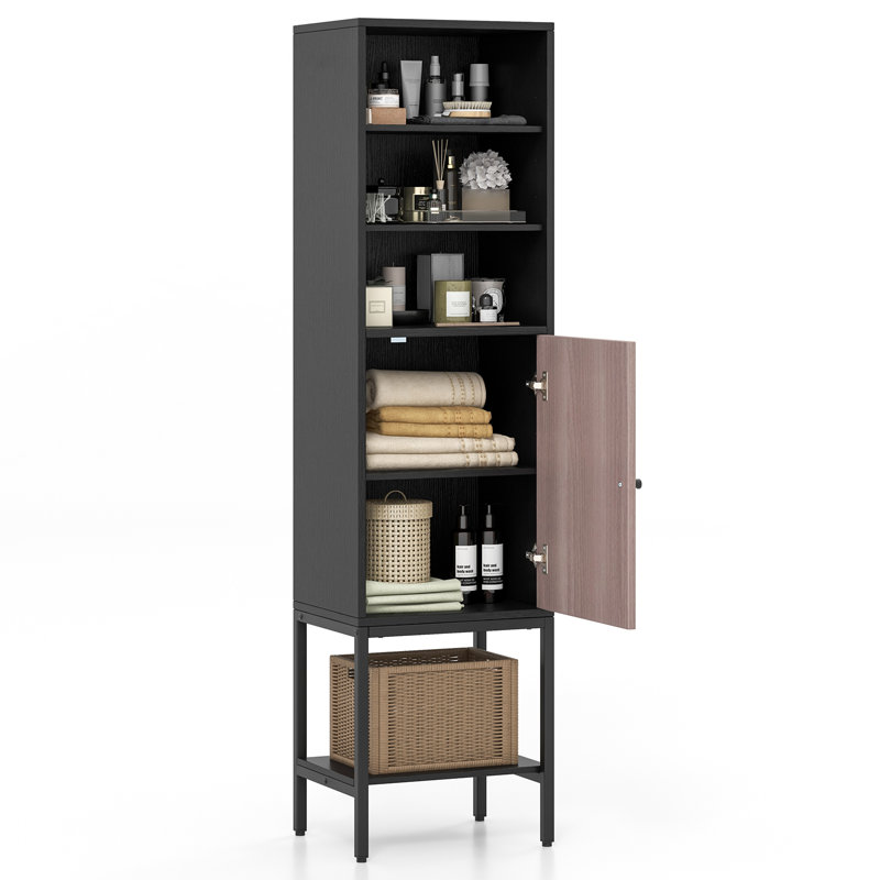 Sidny Freestanding Bathroom Cabinet, Black