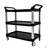 Three-Layer Thickened Plastic Mobile Tool Cart