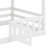 Twin Over Twin House Bunk Bed With Fence-265397678